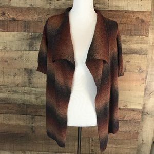 The Limited Womens Copper Color Short Sleeve Cardigan Sweater Size Medium
